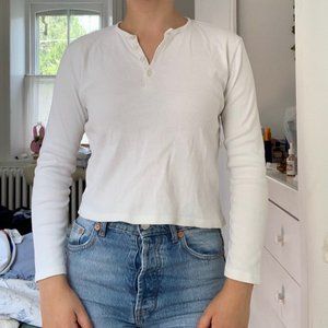 Brandy Melville White Longsleeve